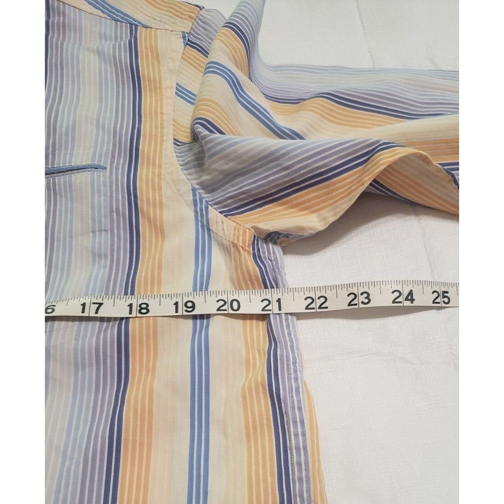 Tommy Bahama Men's Long Sleeve Button Up Striped Shirt Sz M Cotton/Silk - Picture 9 of 9